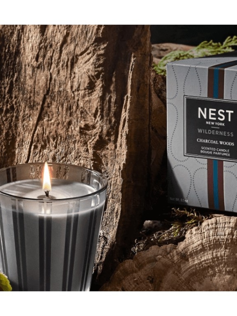 Nest Charcoal Woods Gray Decorative Scented Candle 8.1oz New In Box
